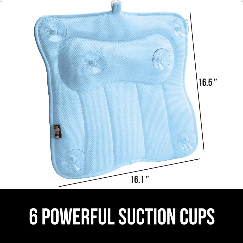 Foto 5 pulgar | Almohada De Baño Gorilla Grip Mesh Para Bañera Con Ventosas Azul - Venta Internacional.