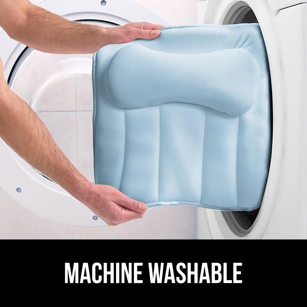 Foto 8 pulgar | Almohada De Baño Gorilla Grip Mesh Para Bañera Con Ventosas Azul - Venta Internacional.