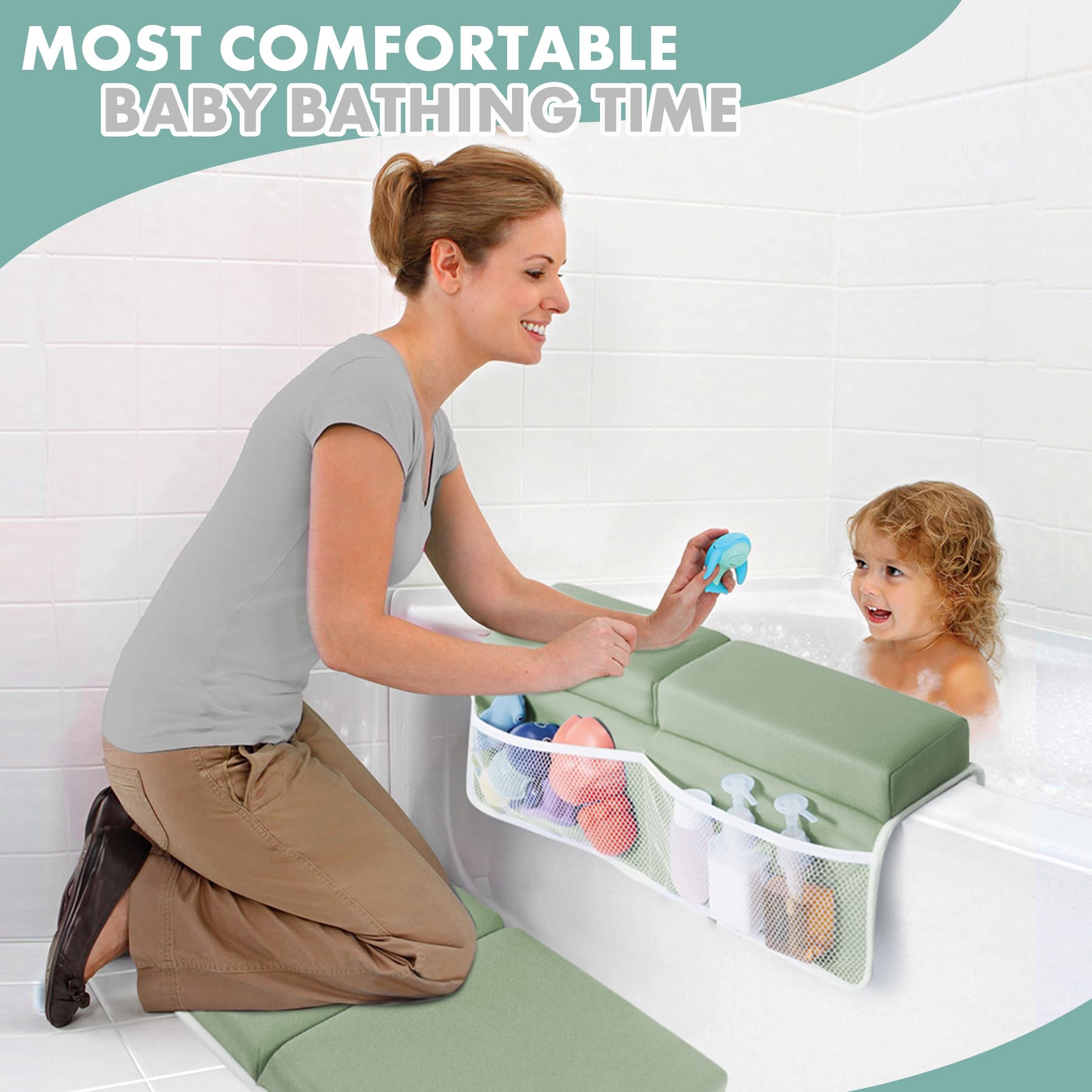 Foto 7 pulgar | Juego De Rodilleras Y Coderas Para Baño, Cómodo Y Grueso - Venta Internacional.