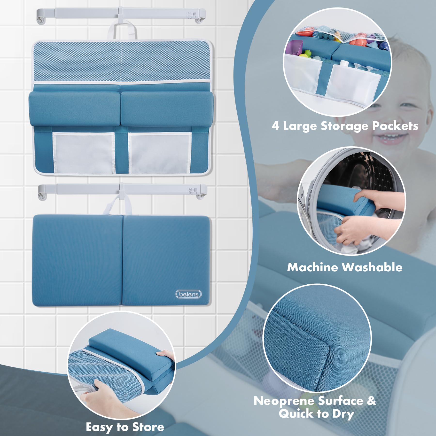 Foto 5 pulgar | Juego De Rodilleras Y Coderas Para Baño, Cómodo Y Grueso - Venta Internacional.