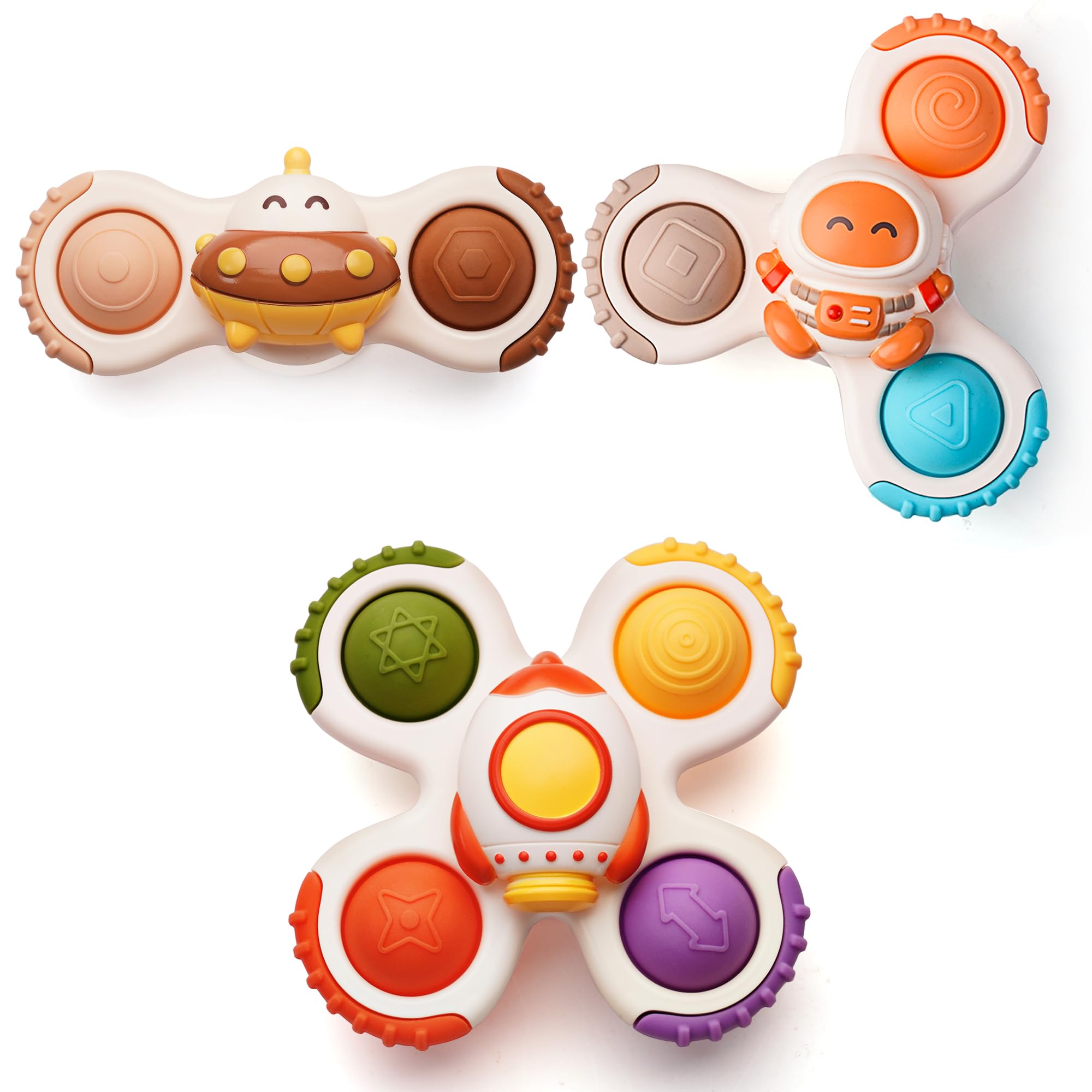 Foto 1 | Juguete De Baño Fidget Spinner Likee Strong Con Ventosa Para Bebé - Venta Internacional.