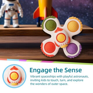Foto 4 | Juguete De Baño Fidget Spinner Likee Strong Con Ventosa Para Bebé - Venta Internacional.