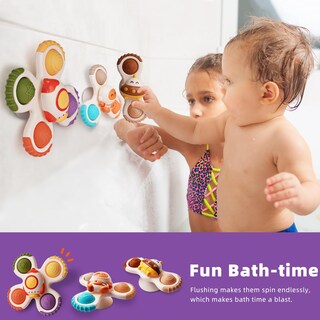 Foto 5 | Juguete De Baño Fidget Spinner Likee Strong Con Ventosa Para Bebé - Venta Internacional.
