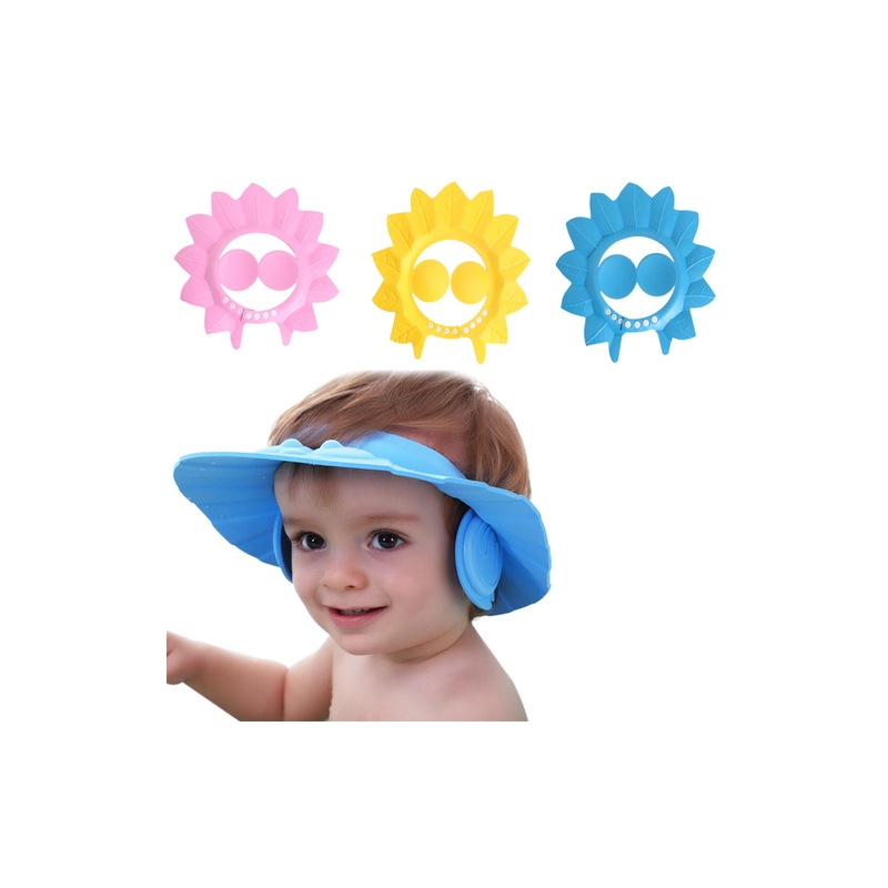 Foto 2 pulgar | Gorro Con Visera Para Baño, Ducha, Bebé Y Niños Plus, Protege Los Oídos - Venta Internacional.