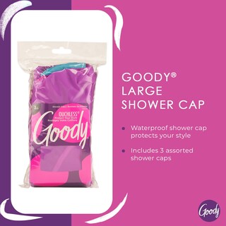 Foto 2 | Gorro De Ducha Goody Styling Essentials, Impermeable, 3 Unidades - Venta Internacional.