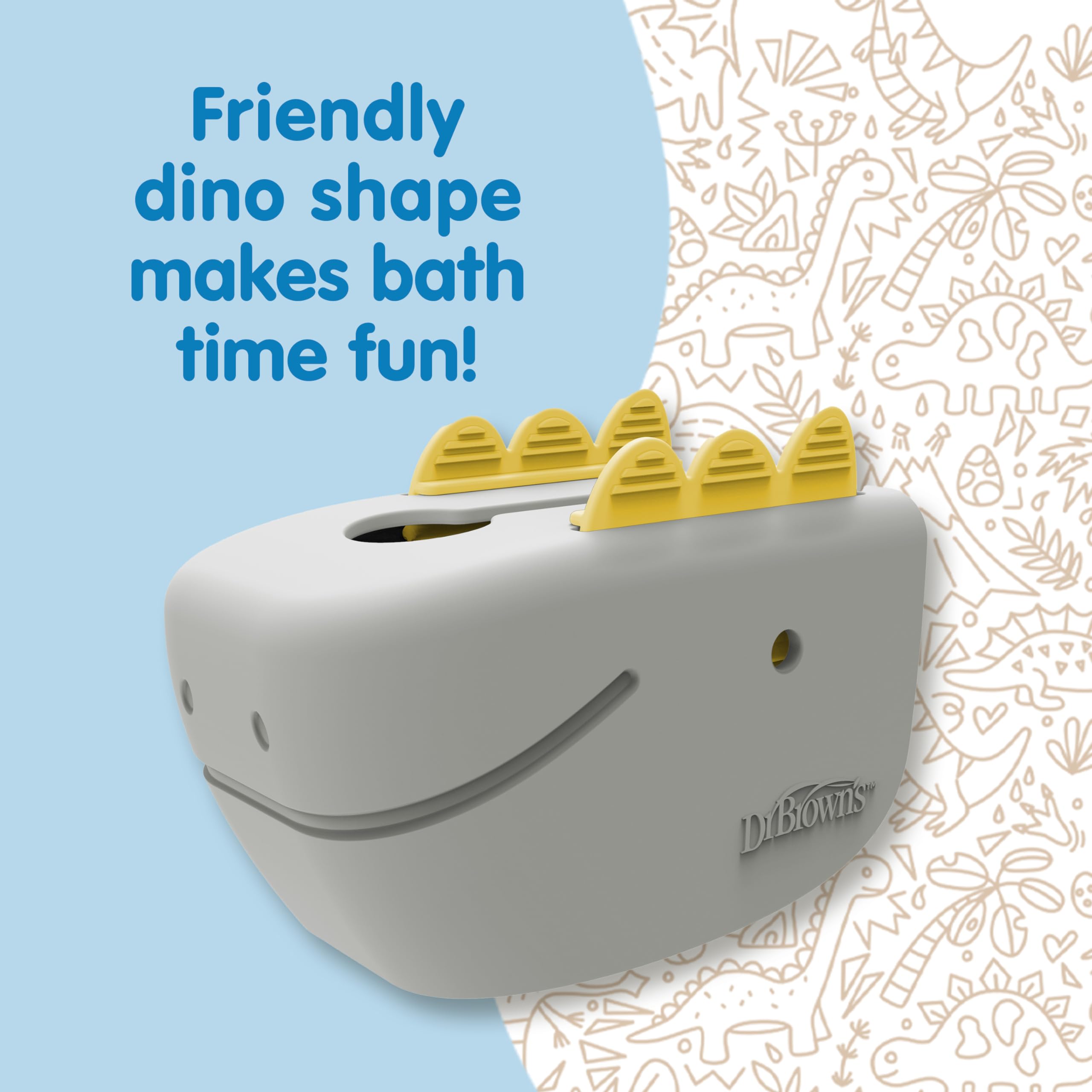 Foto 7 | Funda Para Caño De Baño Para Bebés Dr. Brown's Cleanup Dino-soft - Venta Internacional.