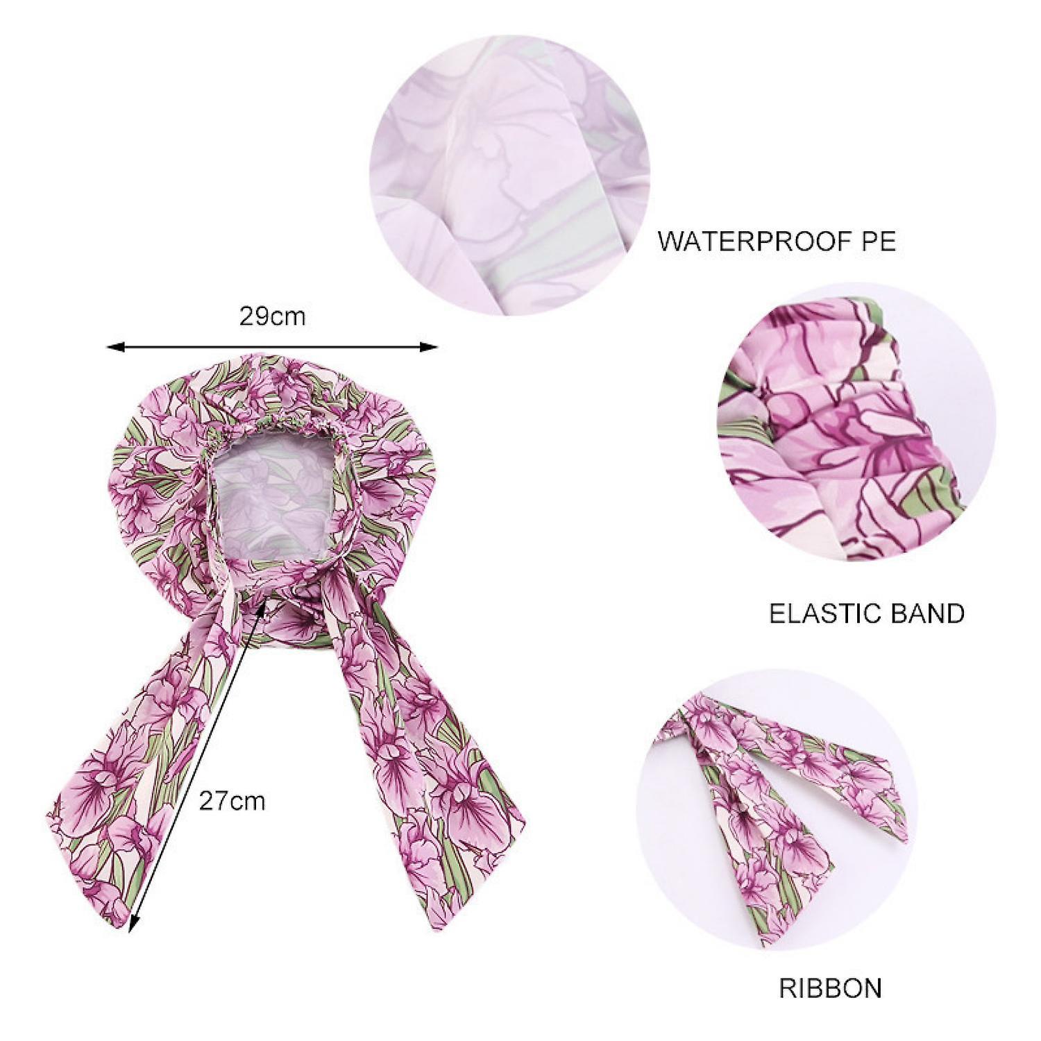 Foto 2 | Set De Gorros De Ducha Para Niños  Gorro De Baño Impermeable Para Niñas  X3 - Venta Internacional.