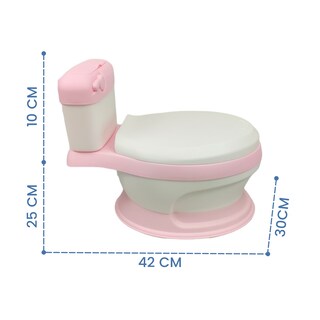Foto 5 | Baño Entrenador con Asiento Acojinado Generica color Rosa con Tapa y Recipiente