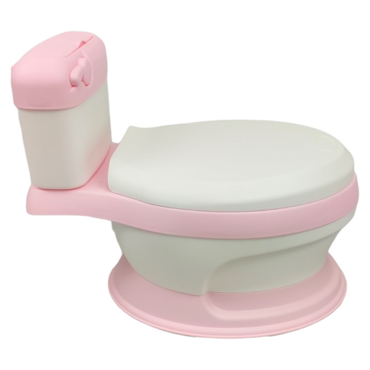 Foto 9 pulgar | Baño Entrenador con Asiento Acojinado Generica color Rosa con Tapa y Recipiente