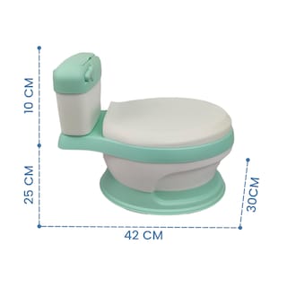 Foto 5 | Baño Entrenador con Asiento Acojinado Generica color Verde con Tapa y Recipiente