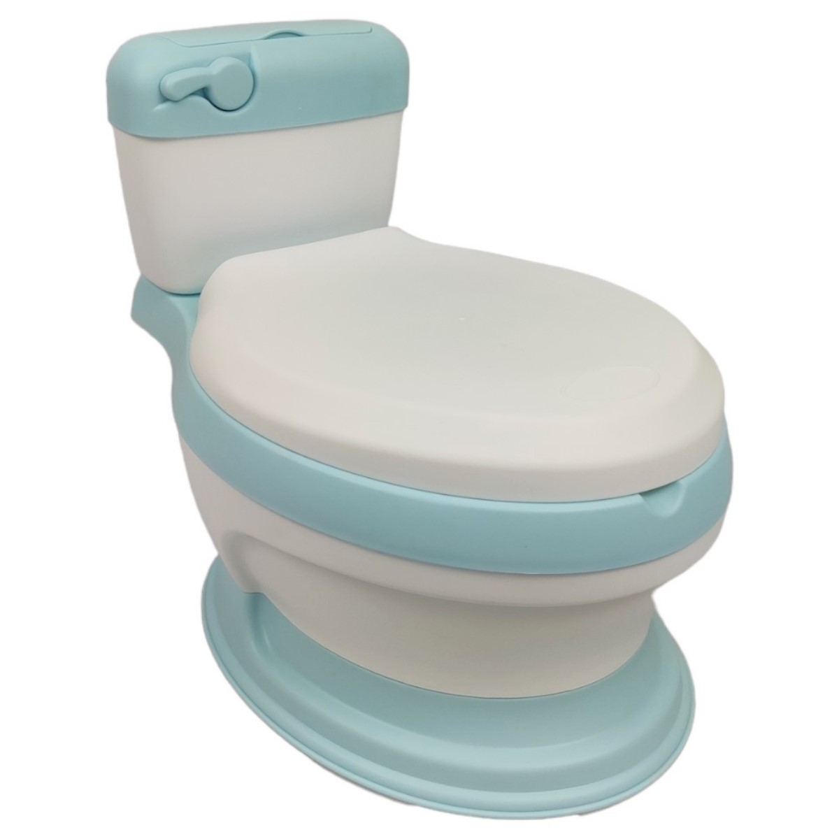 Foto 2 pulgar | Baño Entrenador con Asiento Acojinado Generica color Azul con Tapa y Recipiente