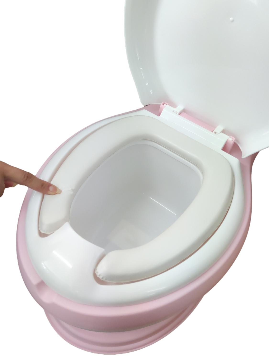 Foto 4 pulgar | Baño Entrenador Genérico color Blanco Acojinado con Sonido y Antiderrapante