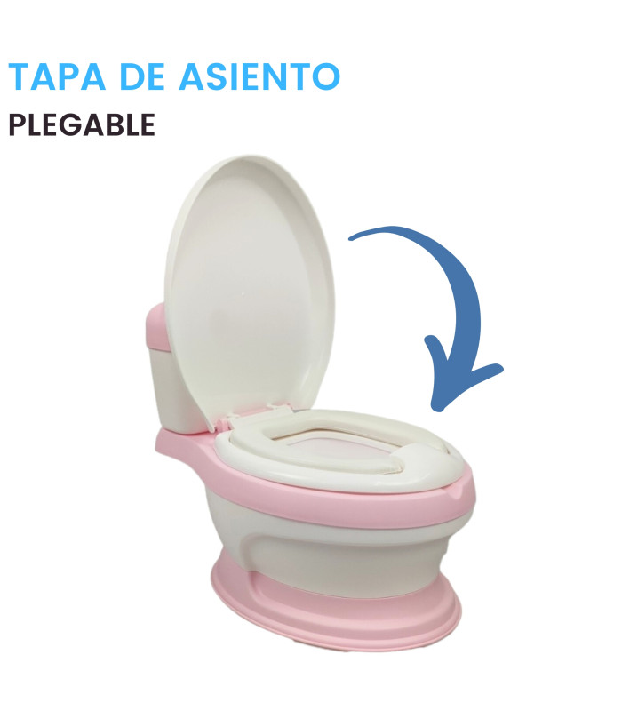 Foto 5 pulgar | Baño Entrenador Genérico color Blanco Acojinado con Sonido y Antiderrapante