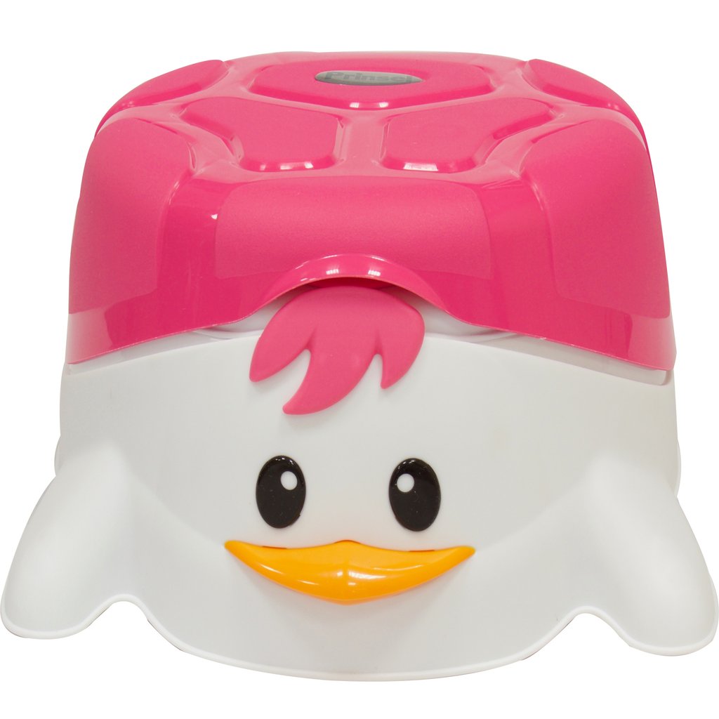 Baño Entrenador Prinsel 7005 color Rosa Diseño de Pingüino para Niña