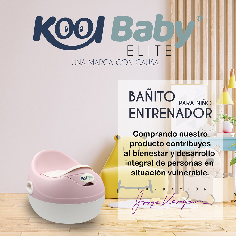 Foto 4 pulgar | Baño Entrenador Kool Baby color Rosa para Niña