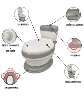 Foto 2 | Baño Entrenador Acojinado con Sonido y Antiderrapante