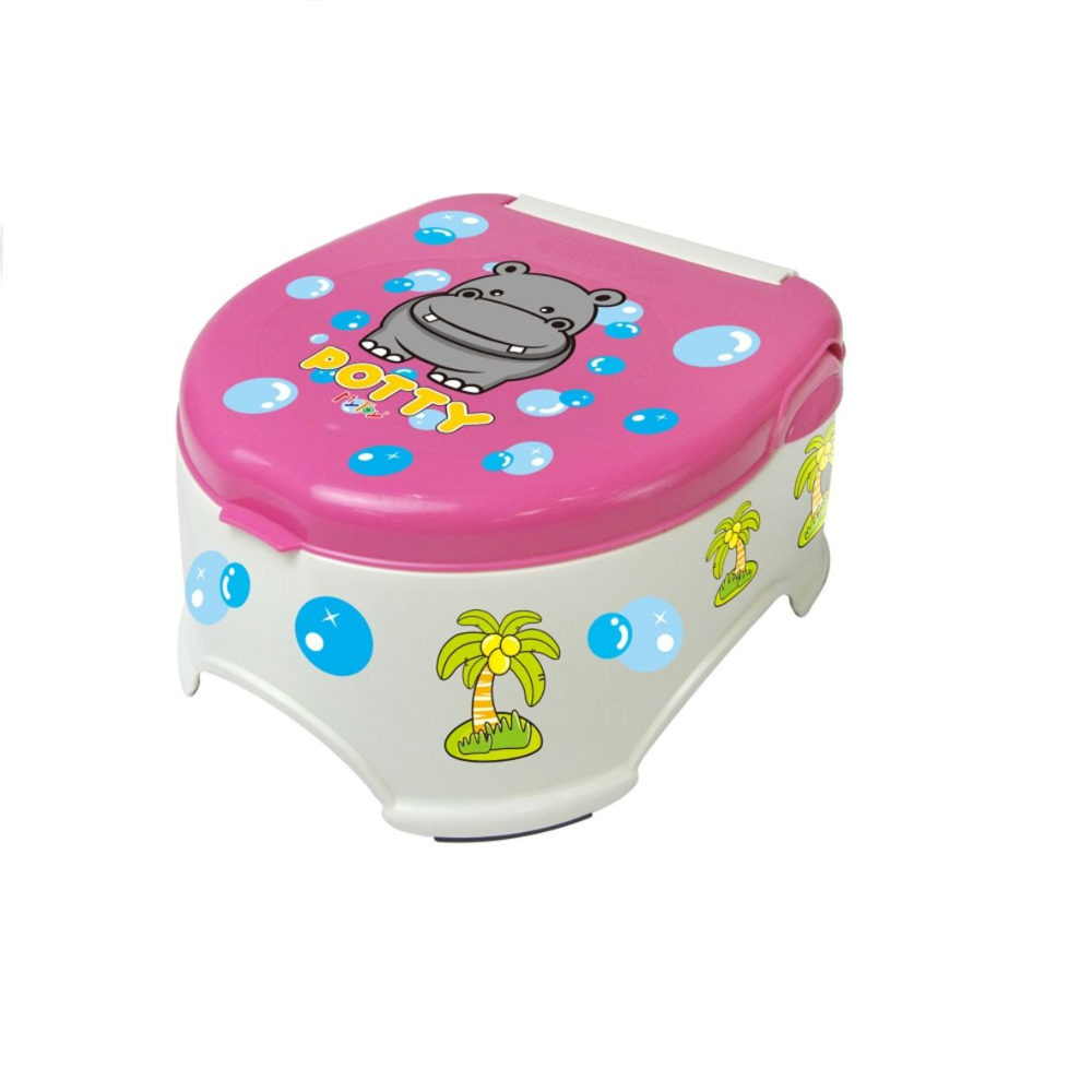 Baño Entrenador Inodoro Infantil 3 En 1 Mytoy color Rosa