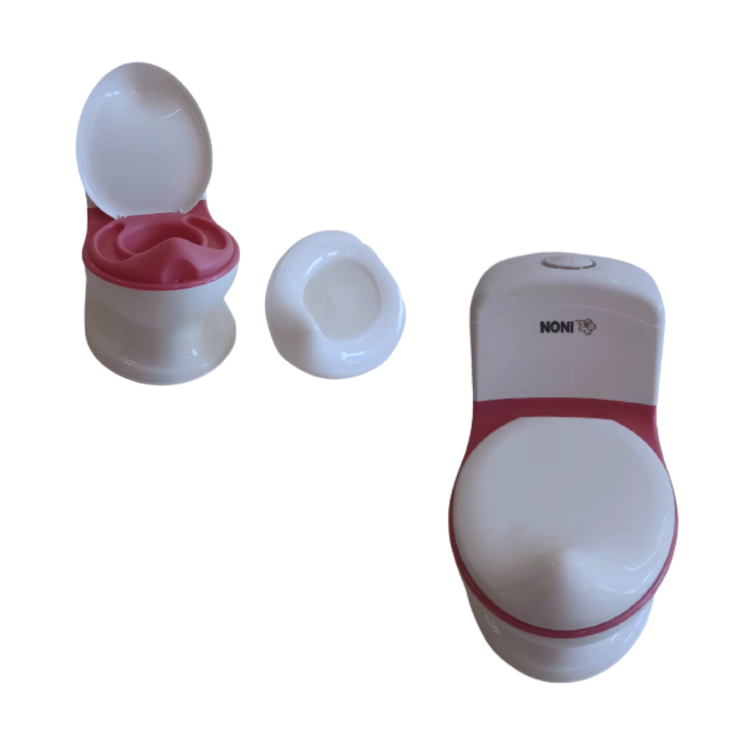 Bañito Entrenador con Dispensador de Papel Noni IS-01E Rosa