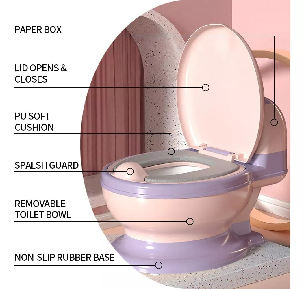 Foto 6 pulgar | Baño Entrenador Belug Rosa