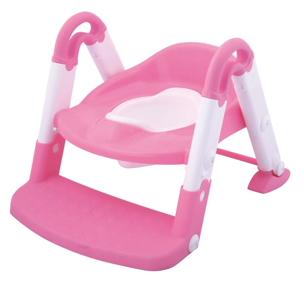 Foto 3 pulgar | Baño Entrenador para Bebe Escalera 3 en 1 Rosa