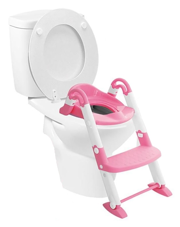 Foto 6 pulgar | Baño Entrenador para Bebe Escalera 3 en 1 Rosa