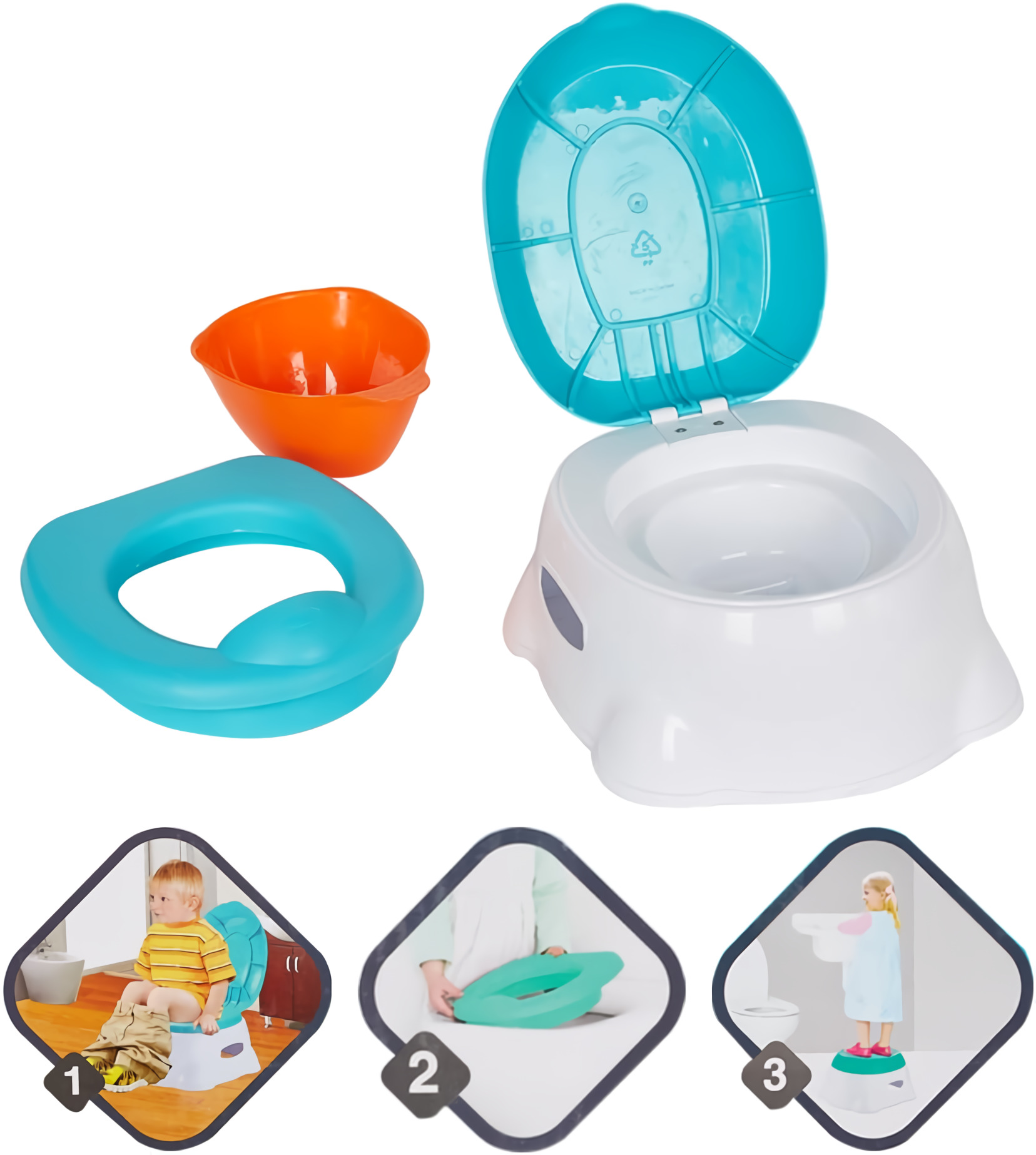 Foto 4 pulgar | Baño Entrenador Aeiou Azul para Niño