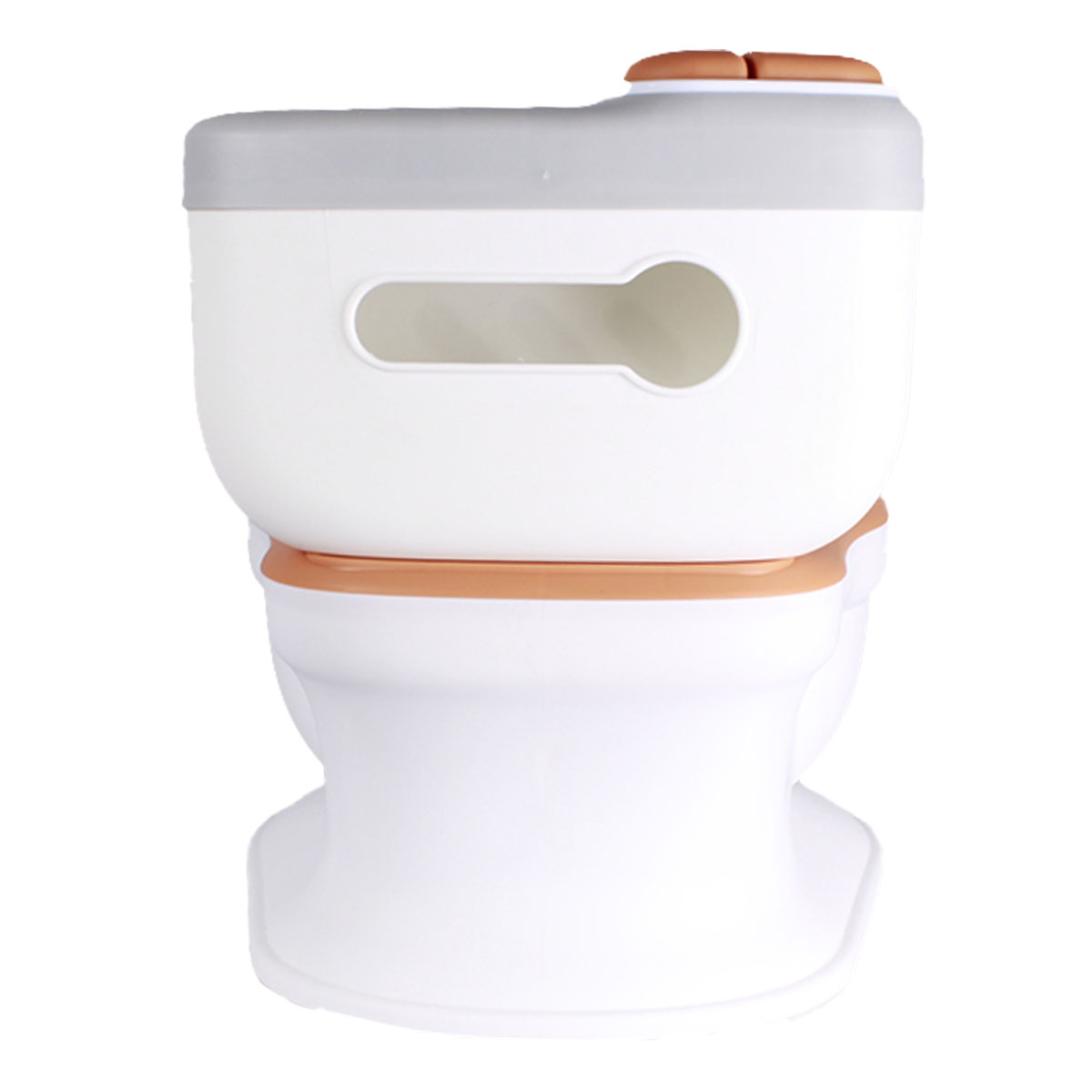 Foto 6 pulgar | Bacinica Infantil Modelo Little Toilet Color Blanco Con Naranja Marca Sweet Rocket