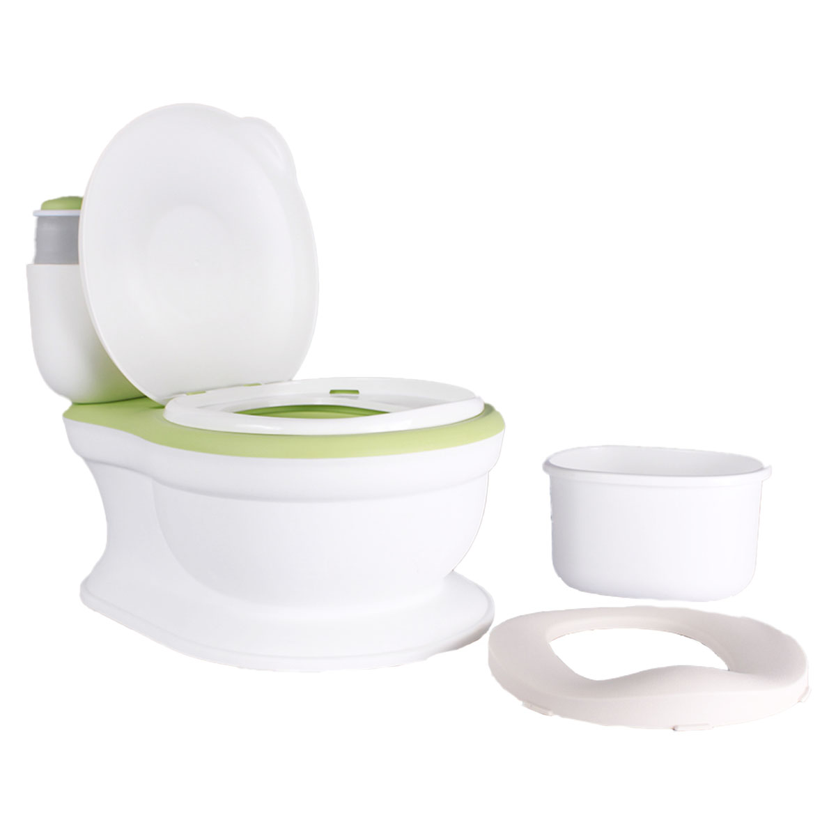 Foto 7 pulgar | Bacinica Infantil Modelo Little Toilet Color Blanco Con Verde Marca Sweet Rocket