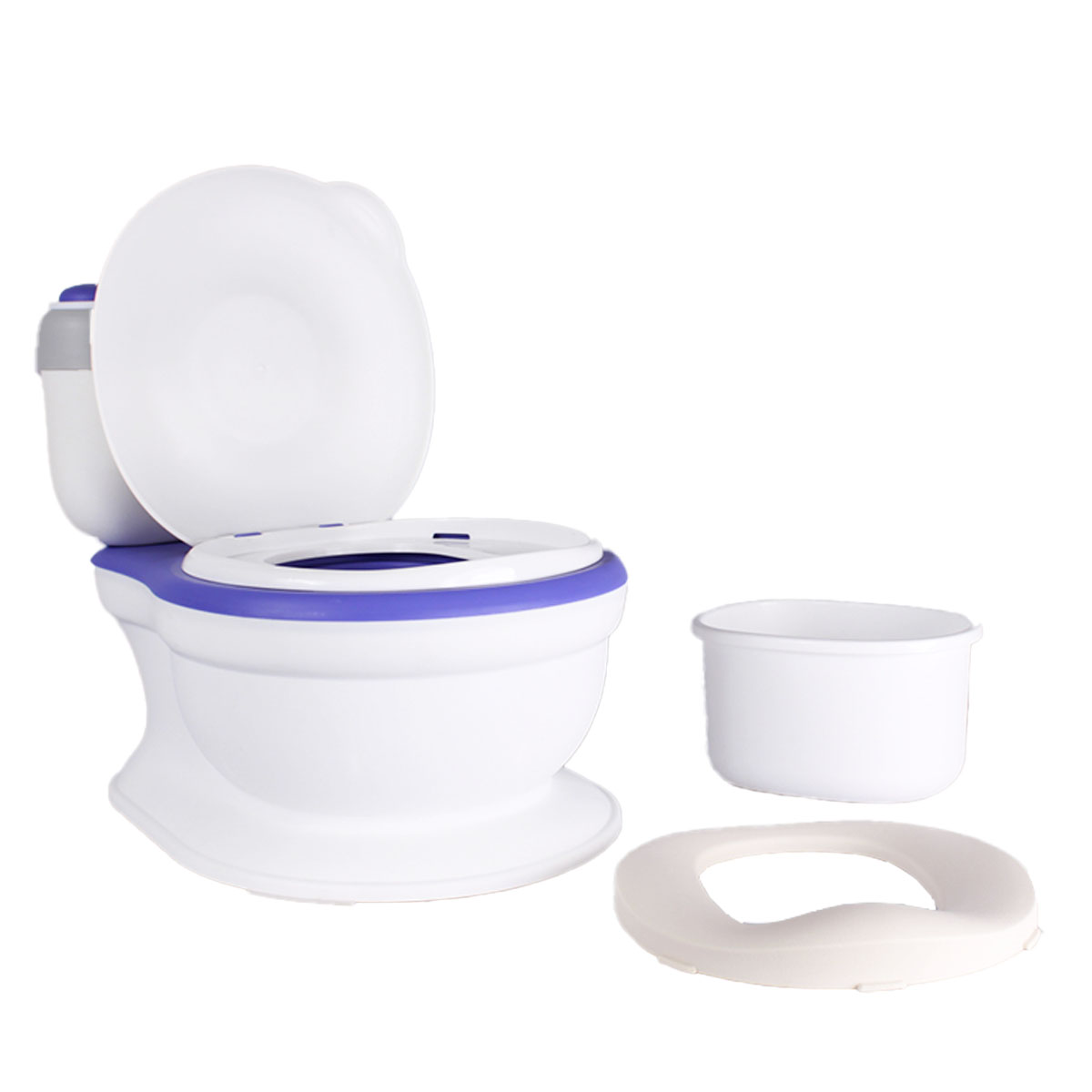 Foto 6 pulgar | Bacinica Infantil Modelo Little Toilet Color Blanco Con Morado Marca Sweet Rocket