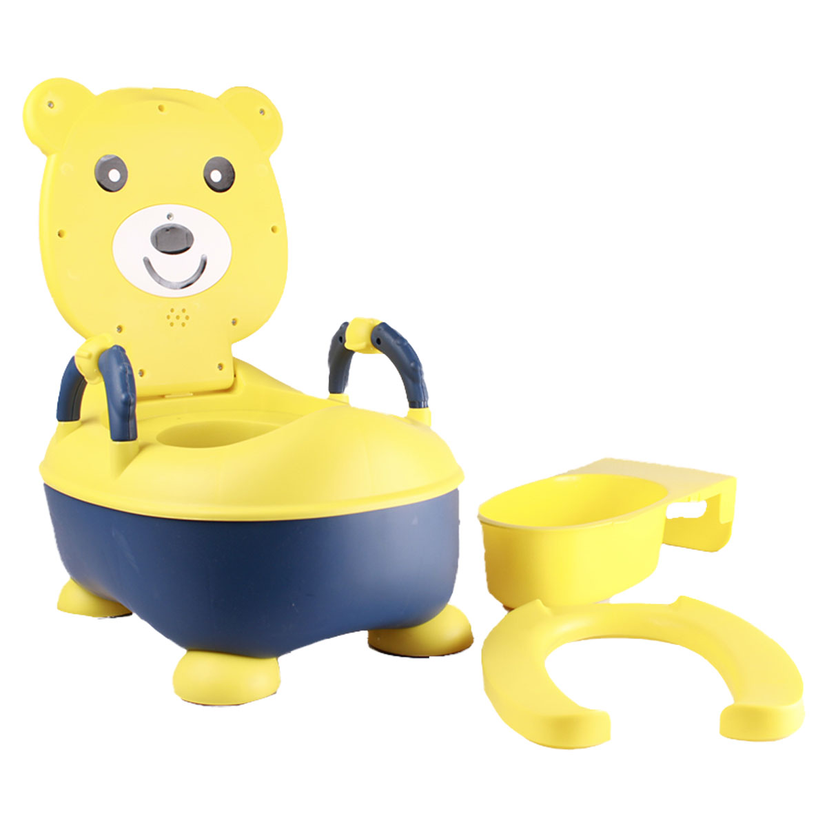 Foto 7 | Bacinica Infantil Modelo Baby Teddy Color Amarillo Con Azul Marca Sweet Rocket