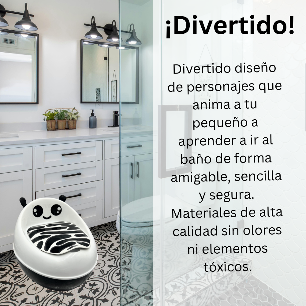 Foto 4 | Bañito Entrenador Promeyco Zebra Blanco