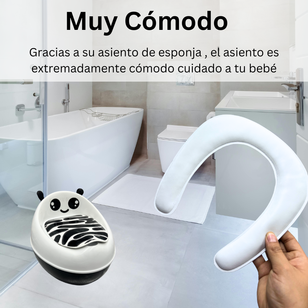 Foto 7 | Bañito Entrenador Promeyco Zebra Blanco