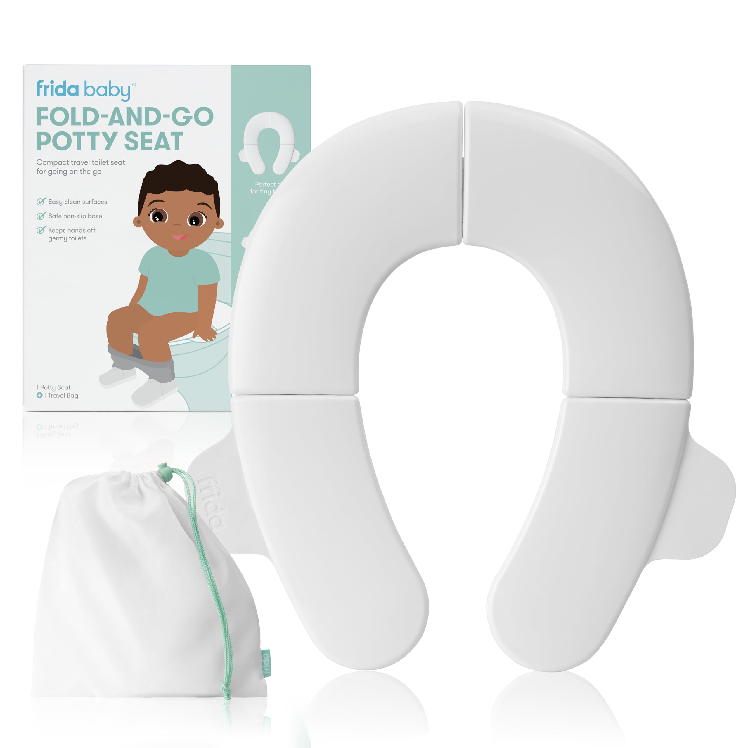 Foto 2 pulgar | Orinal Plegable Frida Baby Para Inodoro Con Bolsa De Viaje - Venta Internacional.