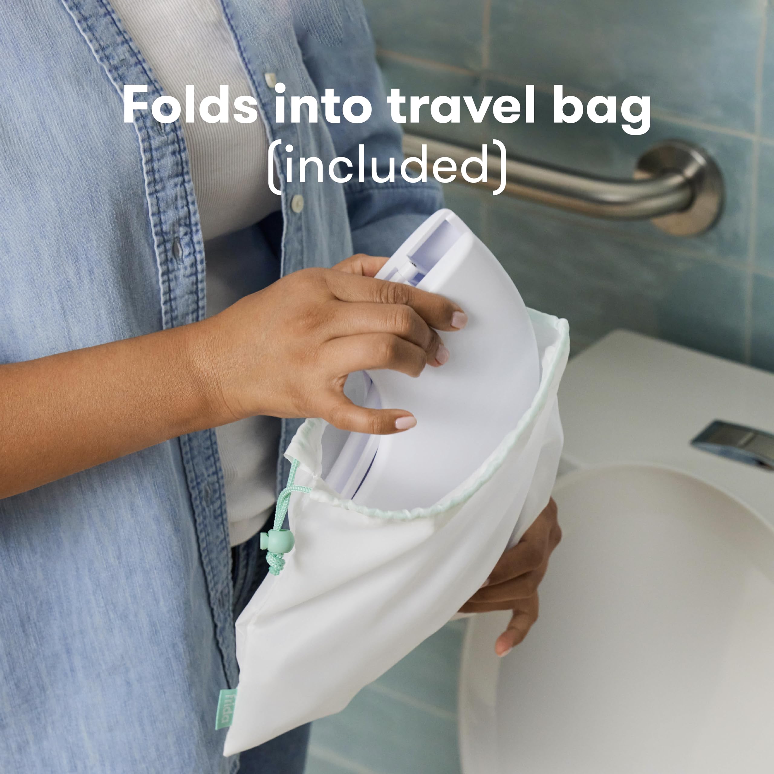 Foto 7 pulgar | Orinal Plegable Frida Baby Para Inodoro Con Bolsa De Viaje - Venta Internacional.