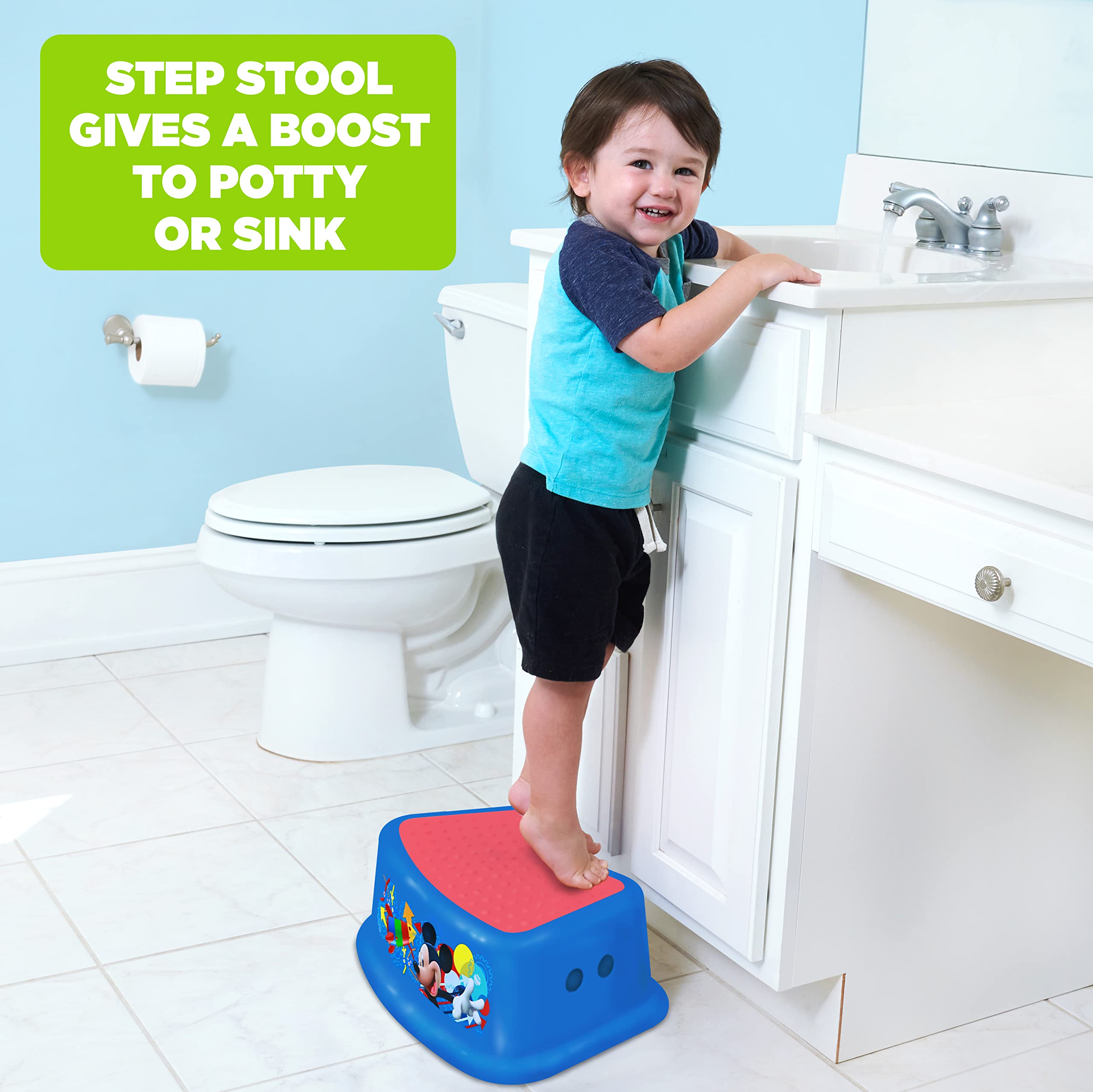 Foto 6 pulgar | Taburete De Baño Ginsey Disney Mickey Mouse Clubhouse - Venta Internacional.