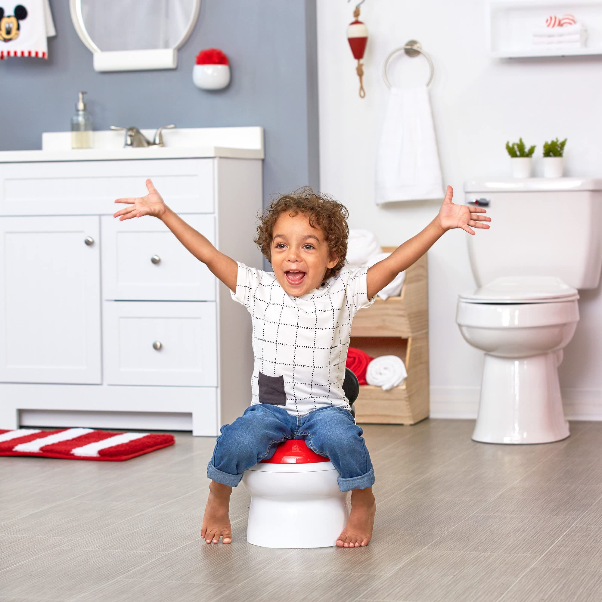 Foto 5 | Asiento De Inodoro Para Ir Al Baño The First Years Disney Mickey - Venta Internacional.