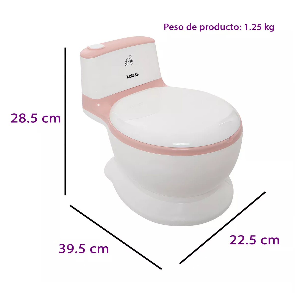 Foto 2 | Asiento Entrenador Bacinica Con Reducto Blanco/rosa