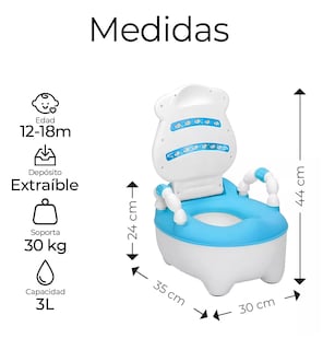 Foto 3 | Baño Entrenador para Bebé Lab.G Blanco