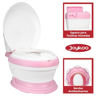 Foto 3 | Baño Entrenador Para Niños Antideslizante Con Asiento Acolchado Diseño Realista - Rosa
