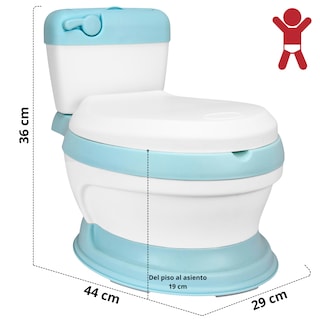 Foto 4 | Baño Entrenador Para Niños Antideslizante Con Asiento Acolchado Diseño Realista - Azul