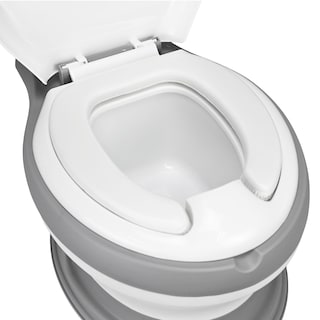 Foto 6 | Baño Entrenador Para Niños Antideslizante Con Asiento Acolchado Diseño Realista - Gris