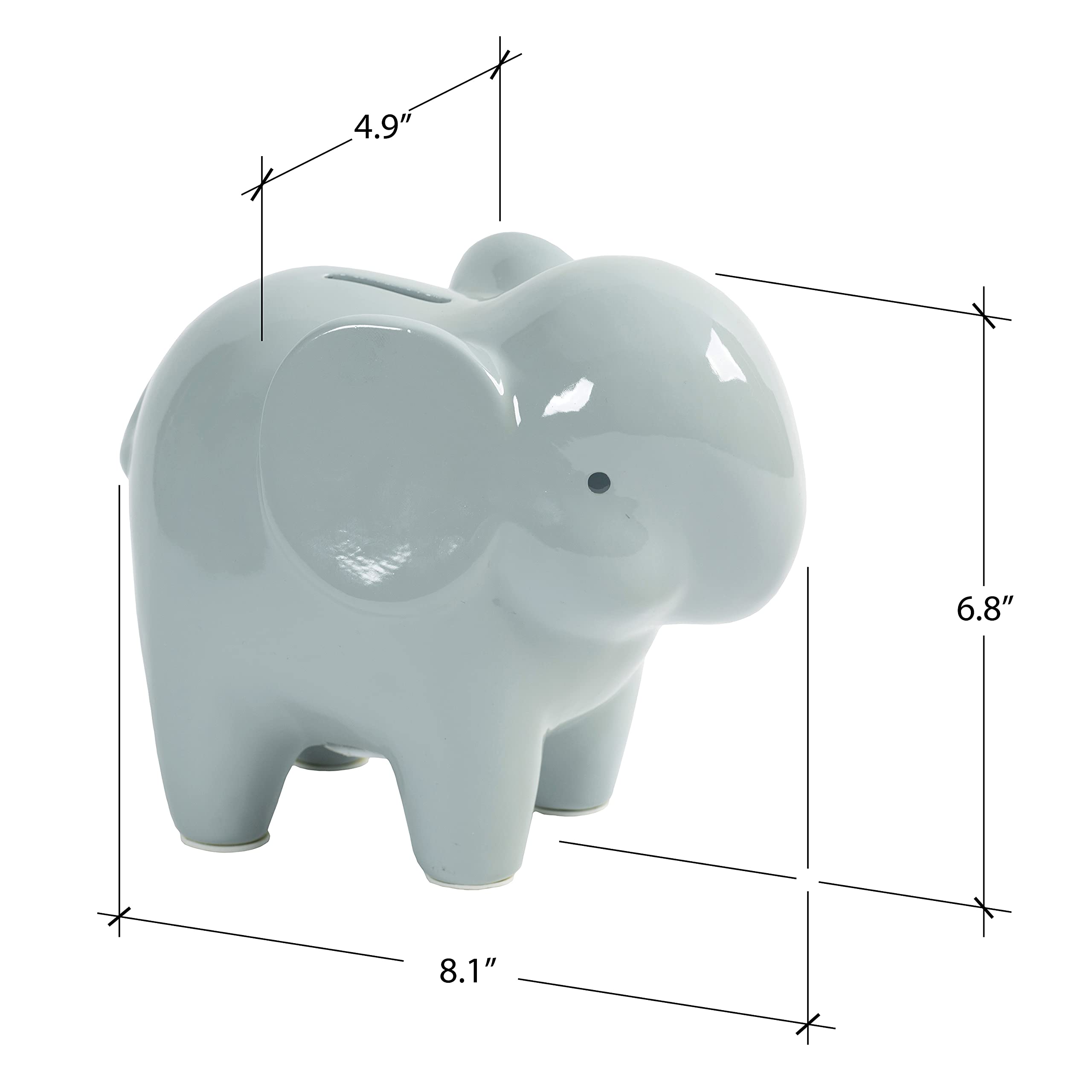 Foto 7 pulgar | Cerámica Con Forma De Elefante Bb1-23443 De Piggy Bank Carter's Para Niños - Venta Internacional.