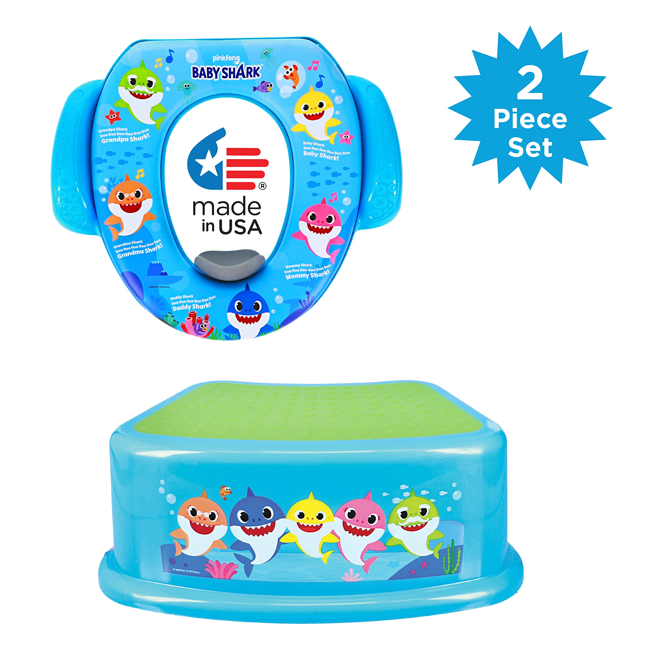 Foto 3 pulgar | Set De Entrenamiento Para Ir Al Baño Ginsey Pinkfong Baby Shark, 2 Piezas - Venta Internacional.