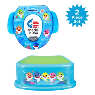 Foto 2 | Set De Entrenamiento Para Ir Al Baño Ginsey Pinkfong Baby Shark, 2 Piezas - Venta Internacional.