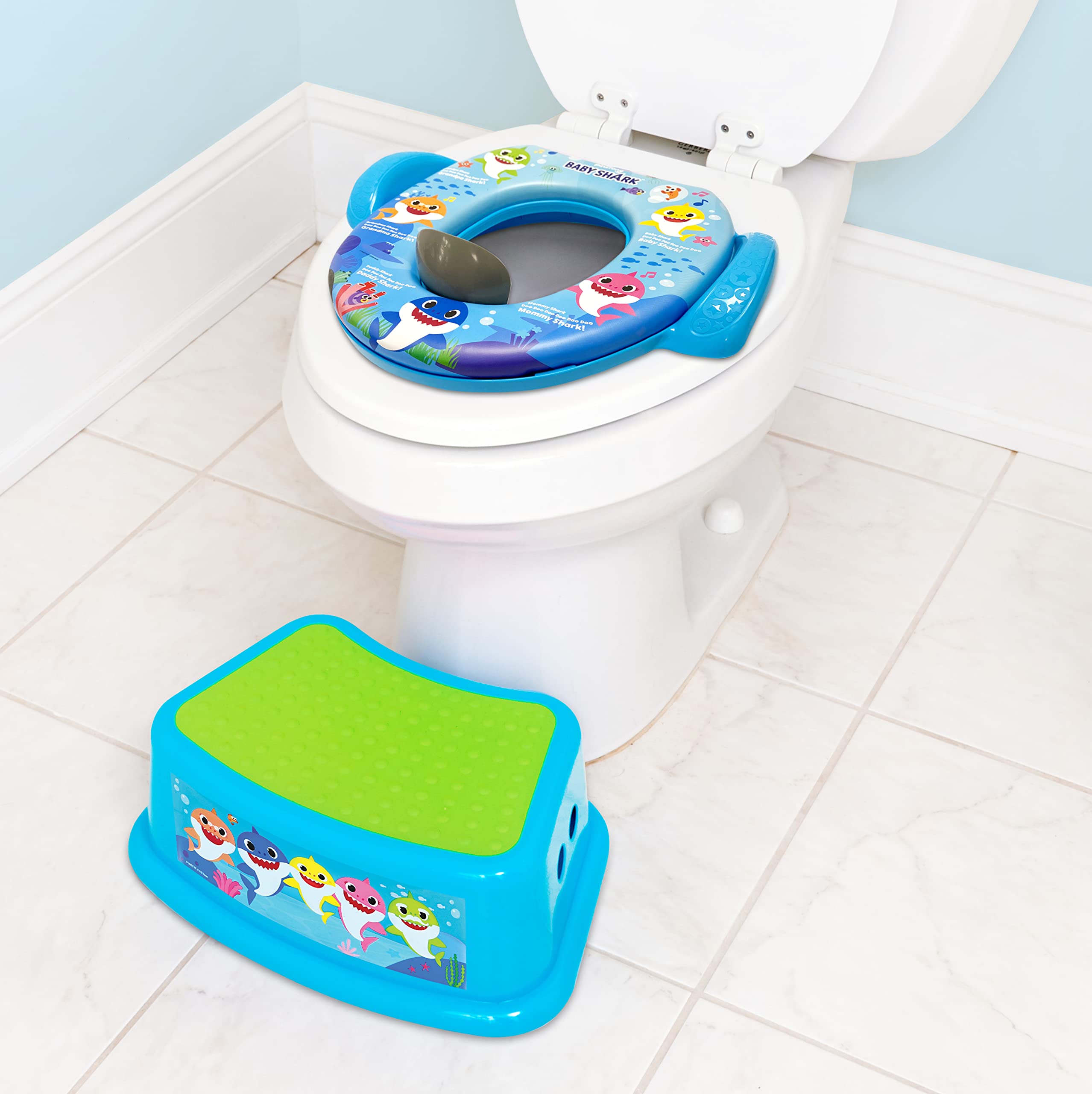Foto 5 pulgar | Set De Entrenamiento Para Ir Al Baño Ginsey Pinkfong Baby Shark, 2 Piezas - Venta Internacional.