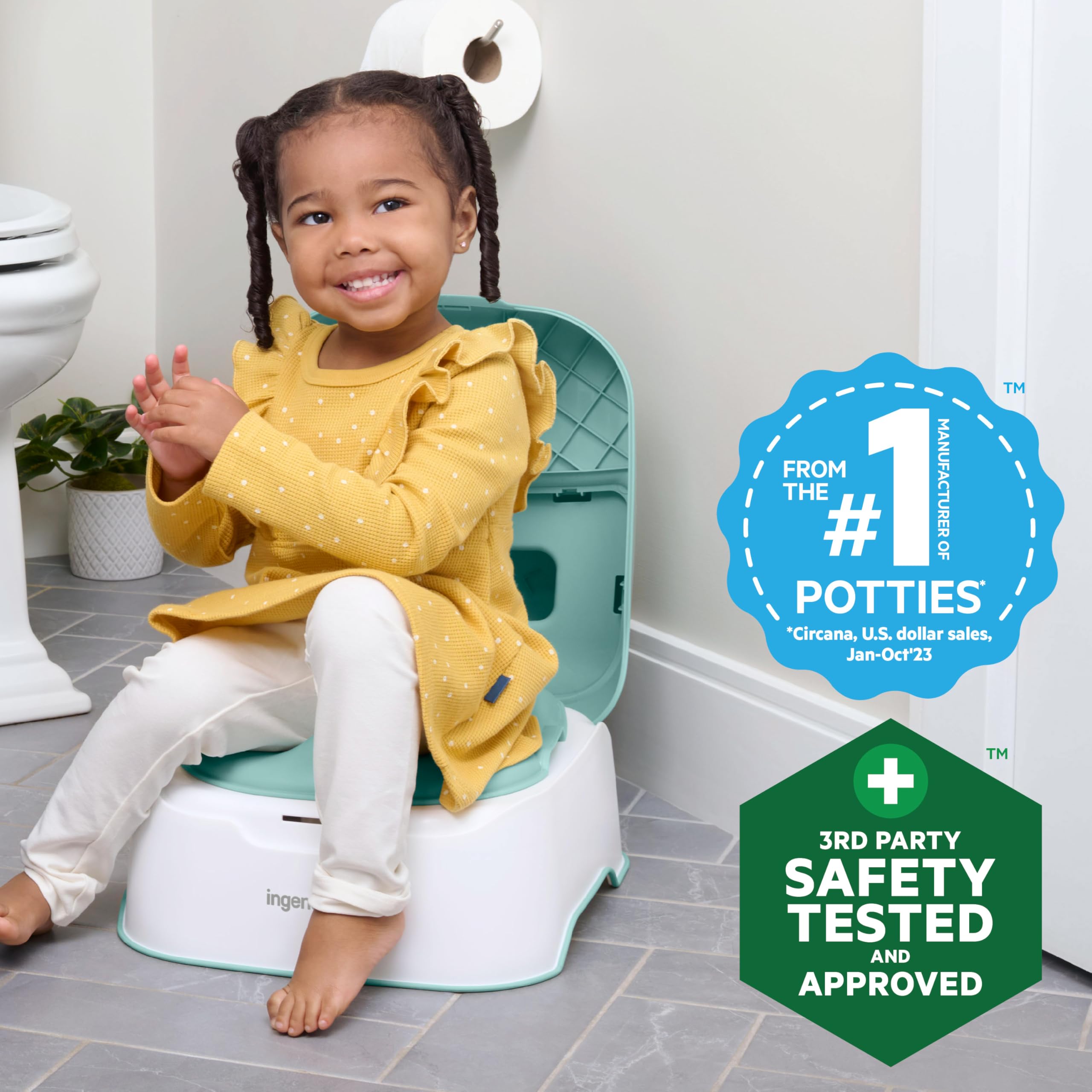 Foto 3 | Sistema De Entrenamiento Para Ir Al Baño 3 En 1 Ingenuity Prepárate Para Ir Al Baño - Venta Internacional.