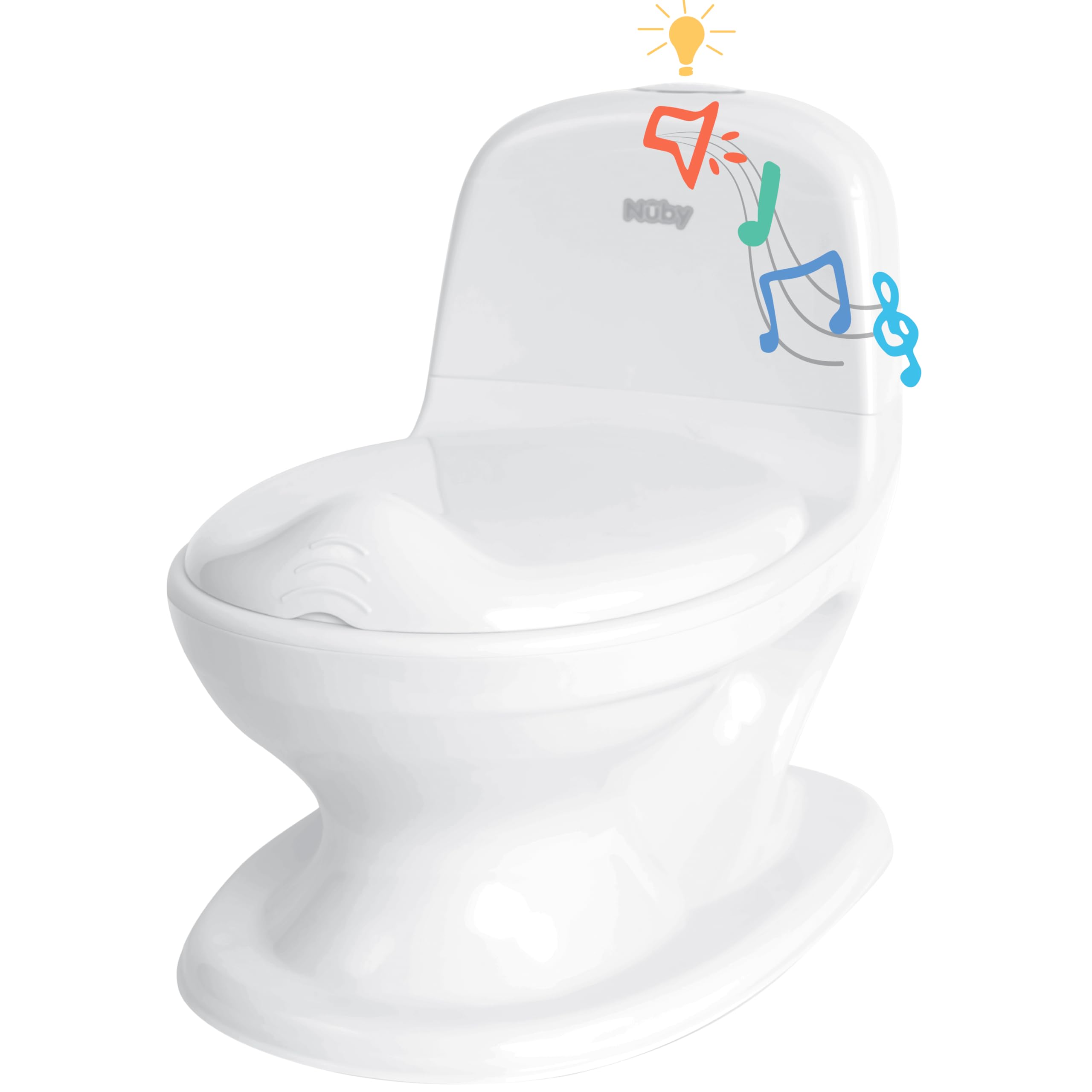 Foto 1 | Inodoro De Entrenamiento Nuby My Real Potty Con Botón De Descarga Para Mayores De 18 Meses - Venta Internacional.