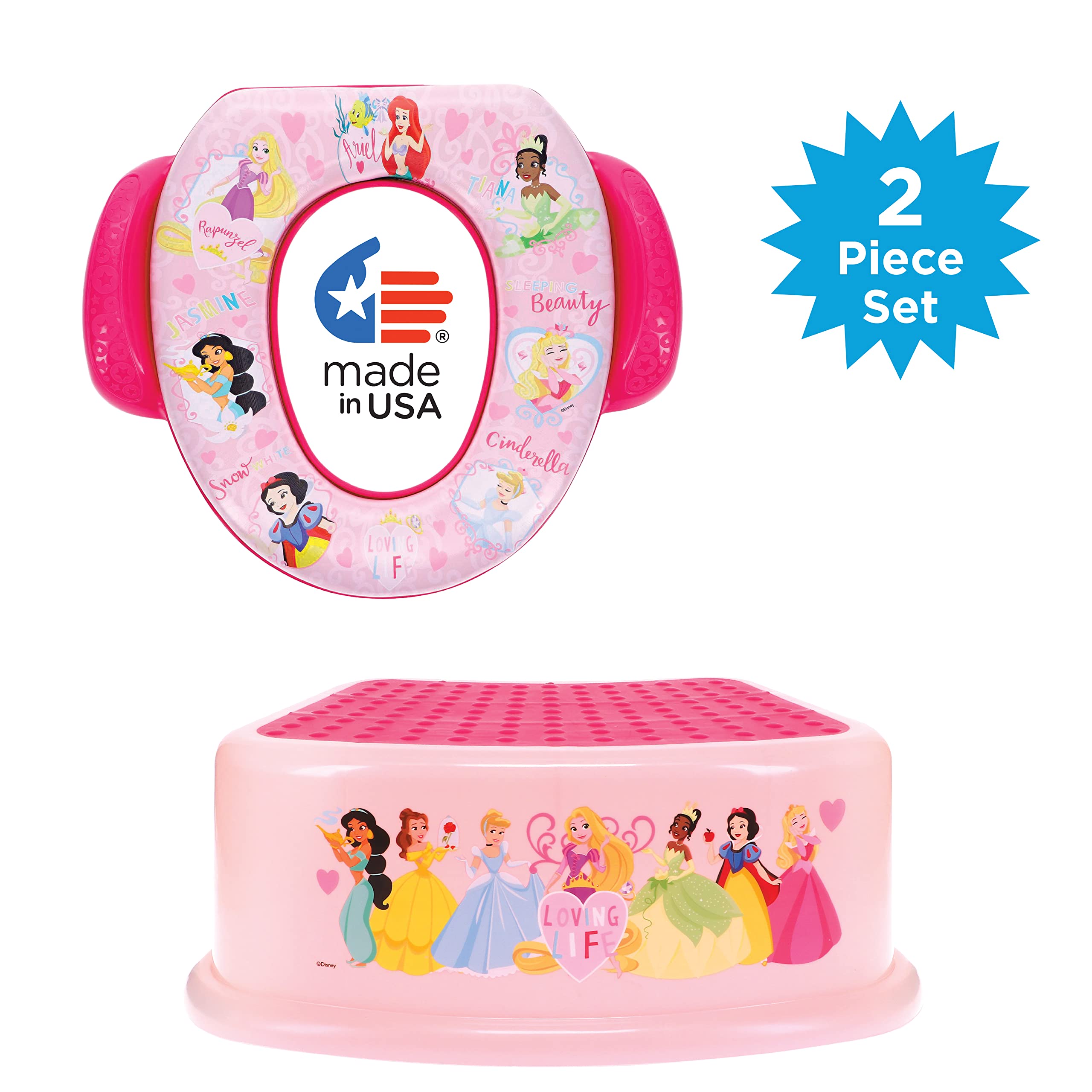 Foto 3 pulgar | Set De Entrenamiento Para Ir Al Baño Disney Princess Loving Life, 2 Piezas - Venta Internacional.