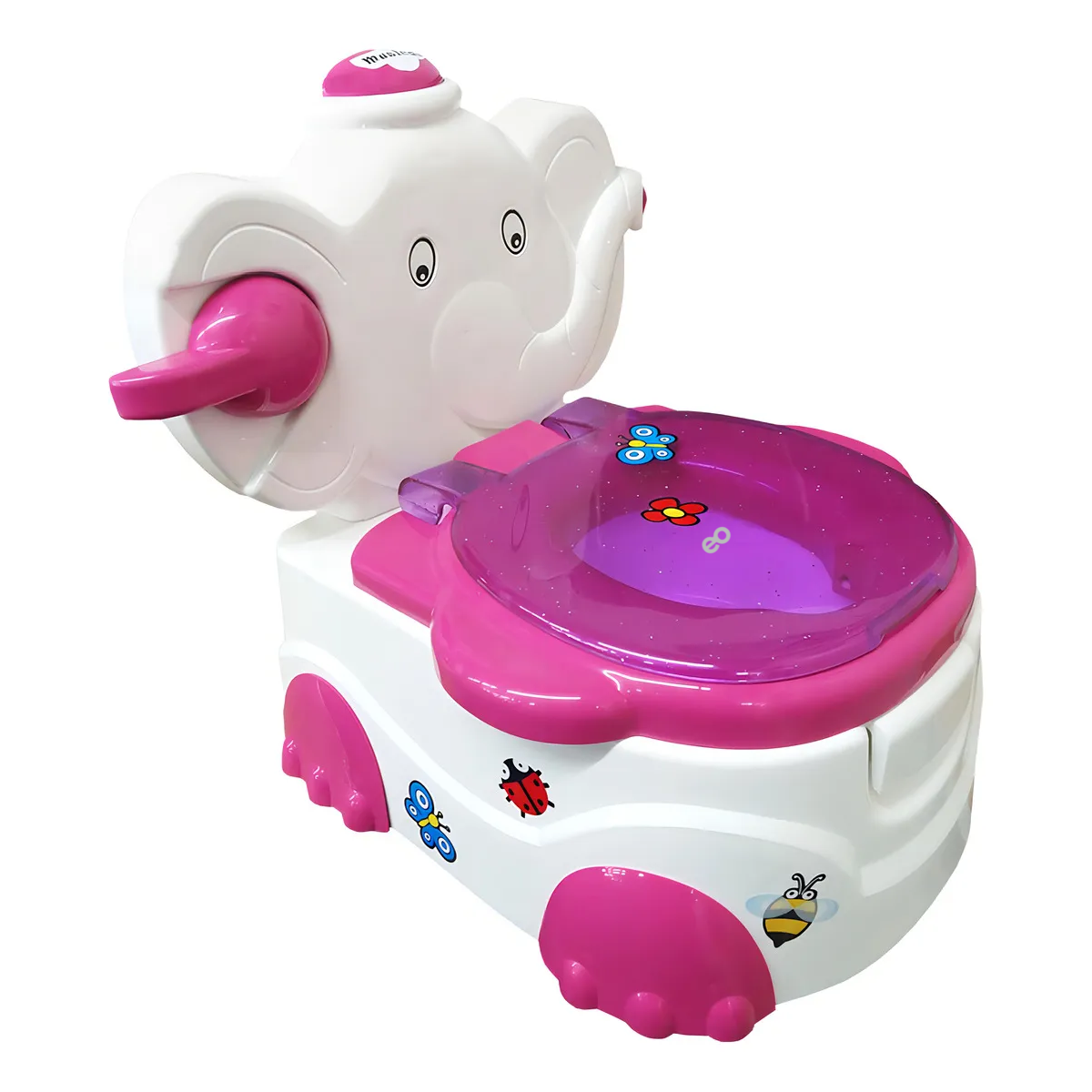 Foto 2 pulgar | Bañito Elefante Entrenador Bebe Musical Dispensador Papel Eo Safe Imports Esi-20298 Multicolor