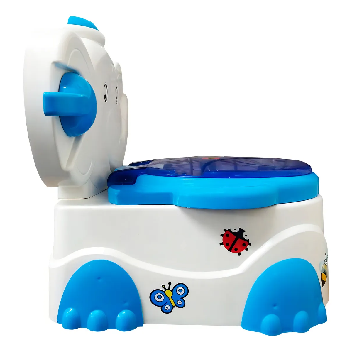 Foto 3 pulgar | Bañito Elefante Entrenador Para Bebe Musical Niño Con Dispensador Papel Eo Safe Imports Esi-20297 Azul